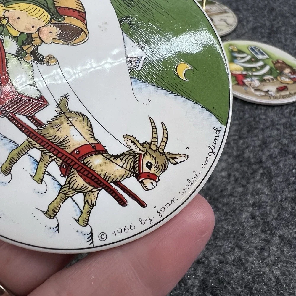 12 Joan Walsh Anglund Children Of West Germany Month Ornaments 1966 Mini Plates